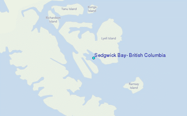 Sedgwick Bay, British Columbia Tide Station Location Map