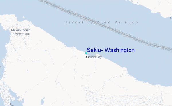 Sekiu, Washington Tide Station Location Map
