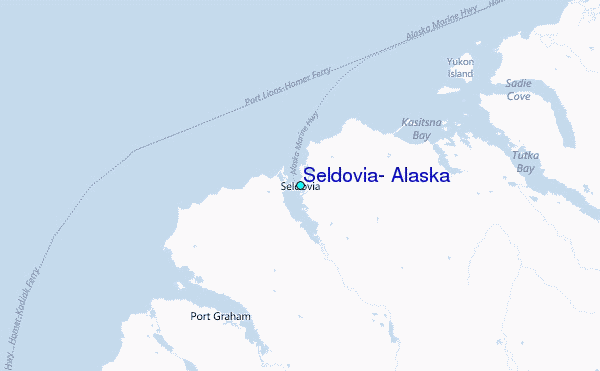 Seldovia, Alaska Tide Station Location Map