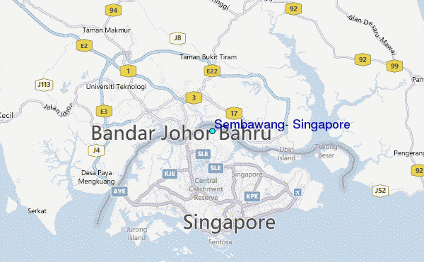 Sembawang, Singapore Tide Station Location Map