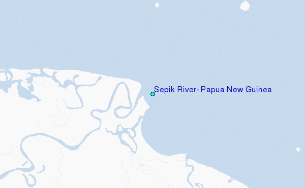 Sepik River, Papua New Guinea Tide Station Location Map