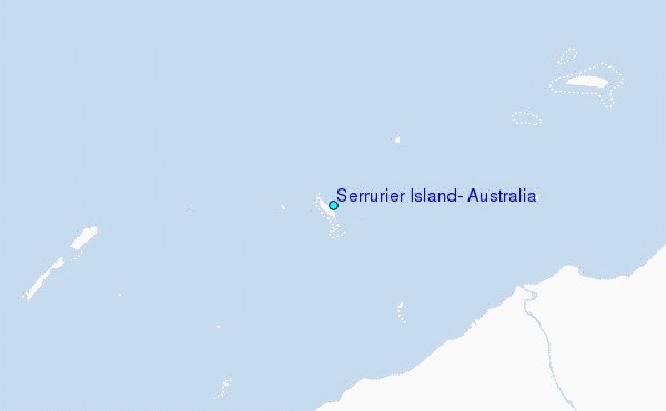 Serrurier Island, Australia Tide Station Location Map