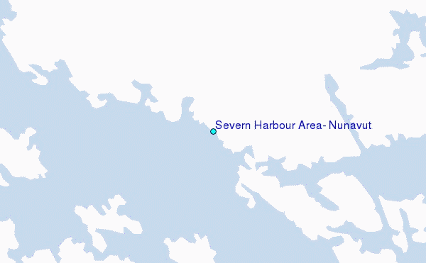 Severn Harbour Area, Nunavut Tide Station Location Map