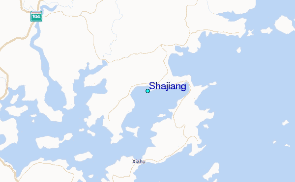 Shajiang Tide Station Location Map