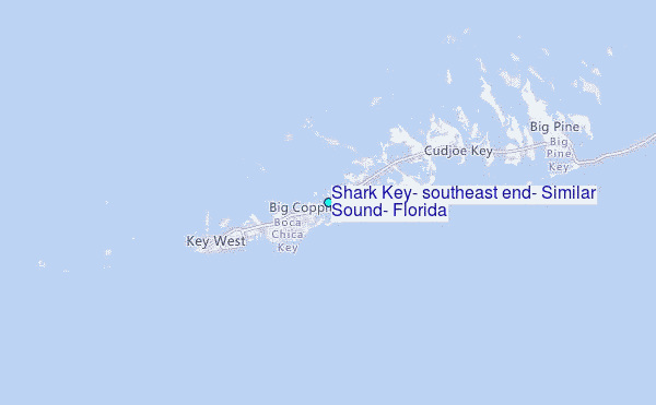 Shark Key, southeast end, Similar Sound, Florida Tide Station Location Map