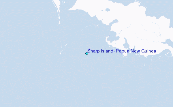 Sharp Island, Papua New Guinea Tide Station Location Map