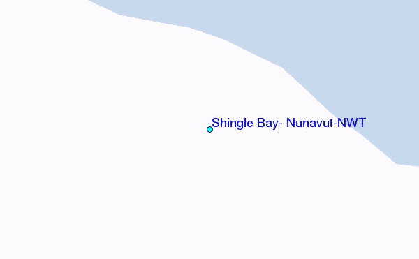 Shingle Bay, Nunavut/NWT Tide Station Location Map
