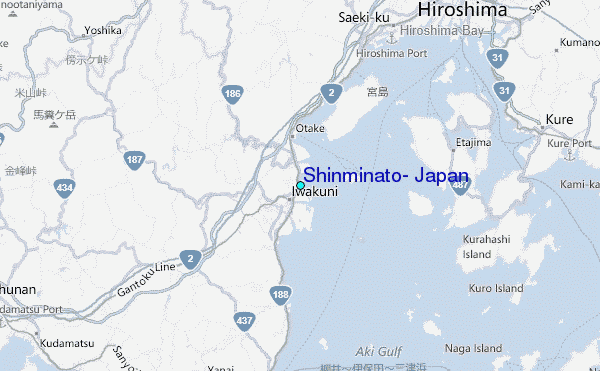 Shinminato, Japan Tide Station Location Map