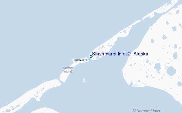 Shishmaref Inlet 2, Alaska Tide Station Location Map