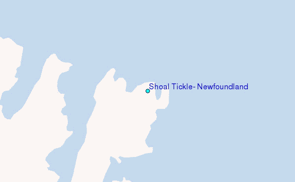 Shoal Tickle, Newfoundland Tide Station Location Map