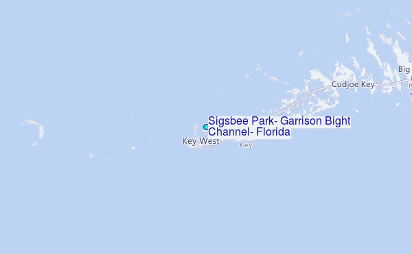 Sigsbee Park, Garrison Bight Channel, Florida Tide Station Location Map