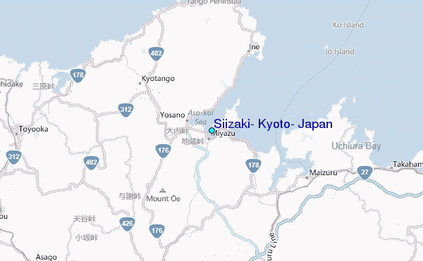 Siizaki, Kyoto, Japan Tide Station Location Map