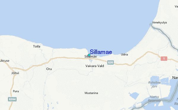 Sillamae Tide Station Location Map