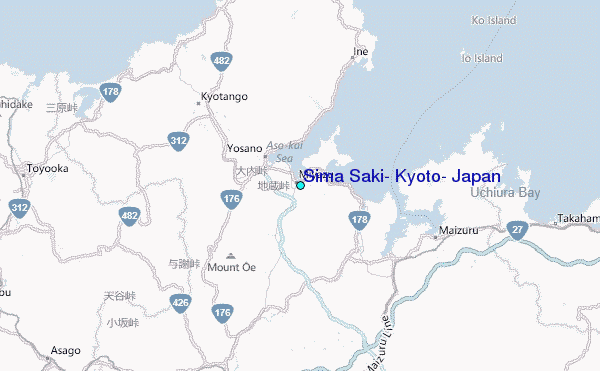 Sima Saki, Kyoto, Japan Tide Station Location Map
