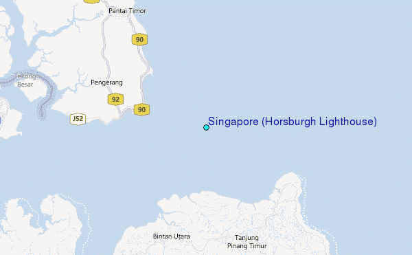 Singapore (Horsburgh Lighthouse) Tide Station Location Map