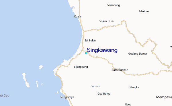 Singkawang Tide Station Location Map