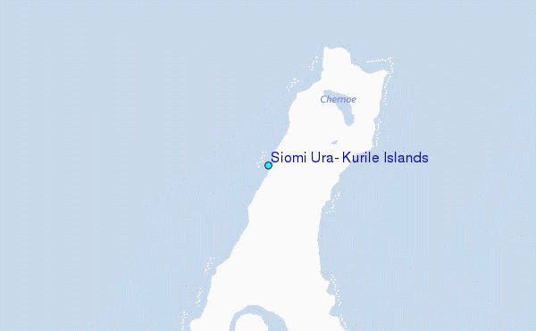 Siomi Ura, Kurile Islands Tide Station Location Map