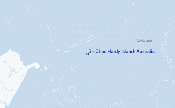 Sir Chas Hardy Island, Australia Tide Station Location Map