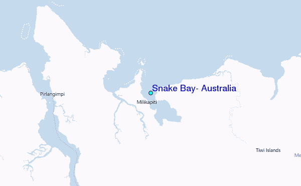 Snake Bay, Australia Tide Station Location Map