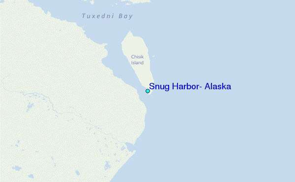 Snug Harbor, Alaska Tide Station Location Map