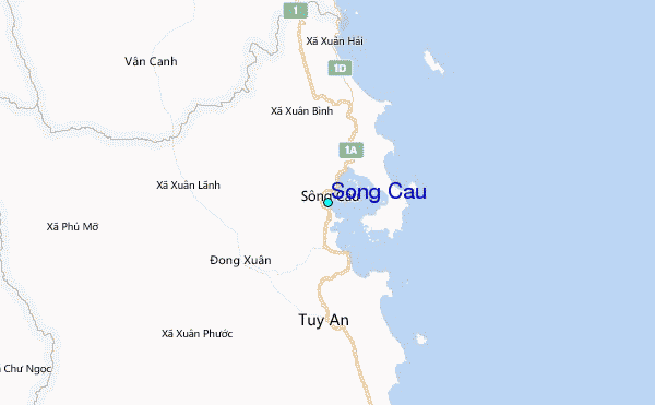 Song Cau Tide Station Location Map