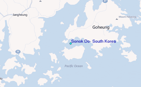 Sonok Do, South Korea Tide Station Location Map