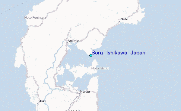 Sora, Ishikawa, Japan Tide Station Location Map