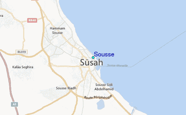  Sousse  Tide Station Location Guide