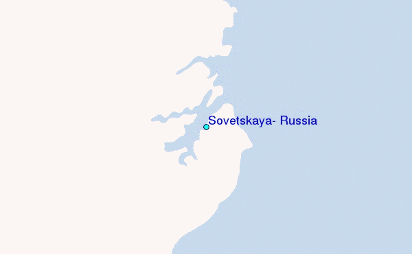 Sovetskaya, Russia Tide Station Location Map
