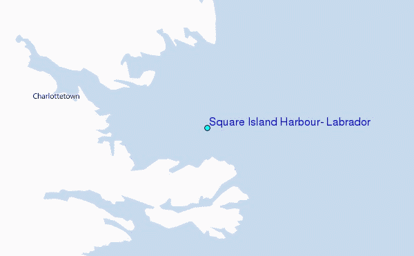 Square Island Harbour, Labrador Tide Station Location Map