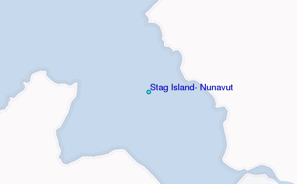 Stag Island, Nunavut Tide Station Location Map