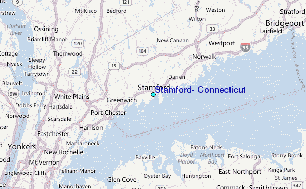 Stamford, Connecticut Tide Station Location Map