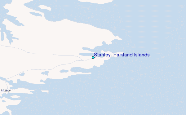 Stanley, Falkland Islands Tide Station Location Map