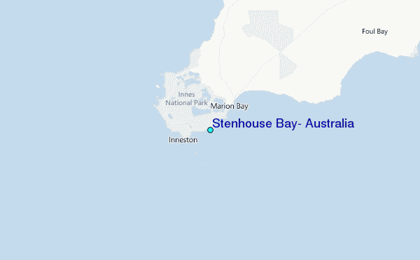 Stenhouse Bay, Australia Tide Station Location Map