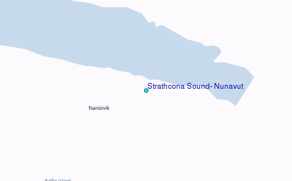 Strathcona Sound, Nunavut Tide Station Location Map