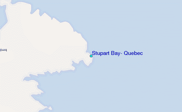 Stupart Bay, Quebec Tide Station Location Map