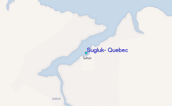 Sugluk, Quebec Tide Station Location Map