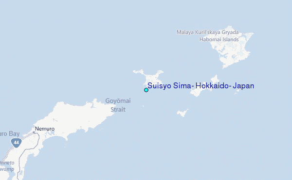 Suisyo Sima, Hokkaido, Japan Tide Station Location Map