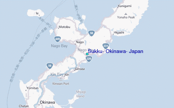 Sukku, Okinawa, Japan Tide Station Location Map