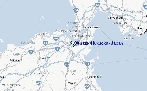 Sunatu, Hukuoka, Japan Tide Station Location Map