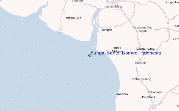 Sungai Barito, Borneo, Indonesia Tide Station Location Map