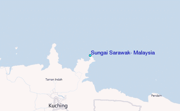 Sungai Sarawak, Malaysia Tide Station Location Map
