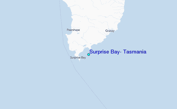 Surprise Bay, Tasmania Tide Station Location Map
