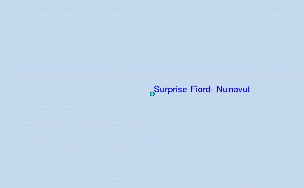Surprise Fiord, Nunavut Tide Station Location Map