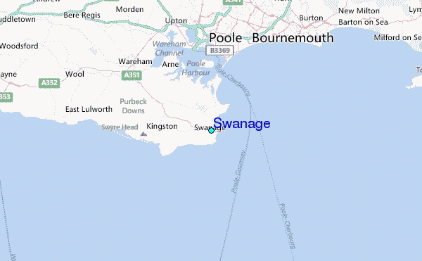 Swanage Tide Station Location Map