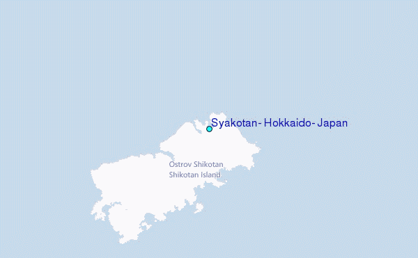 Syakotan, Hokkaido, Japan Tide Station Location Map