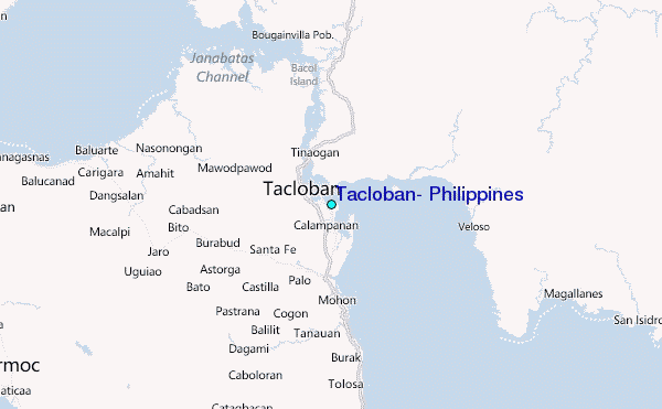 Tacloban, Philippines Tide Station Location Map