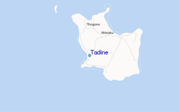 Tadine Tide Station Location Map