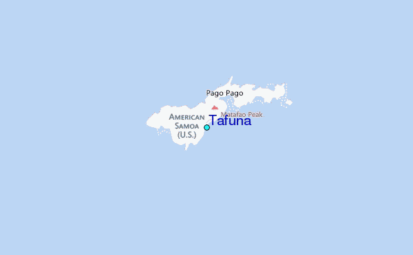 Tafuna Tide Station Location Map