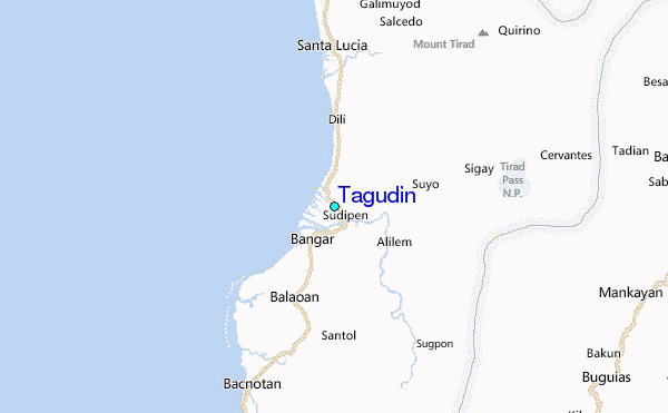 Tagudin Tide Station Location Map